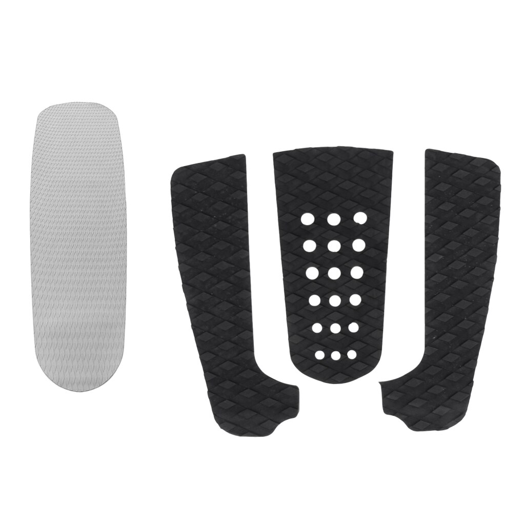 Langtidsholdbar surf trækplade surfbræt stomp pads greb til surfboard skimboards longboards sort grå