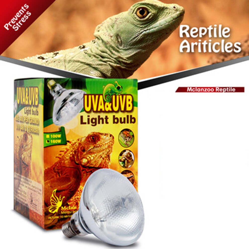 Reptil Volle Spektrum Solar- Lampe Sonnenlicht Sunlamp Temperatur Kontrolle 100W 160W