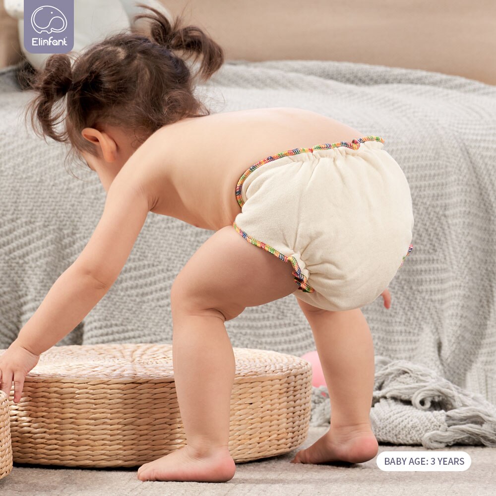 Elinfant Kawa polarny runo wielokrotnego użytku dopasowana pieluszka jeden rozmiar noc AIO i AI2 pieluszka dla niemowląt zmywalna konopna pieluchy z tkaniny 1 szt. Opakowanie