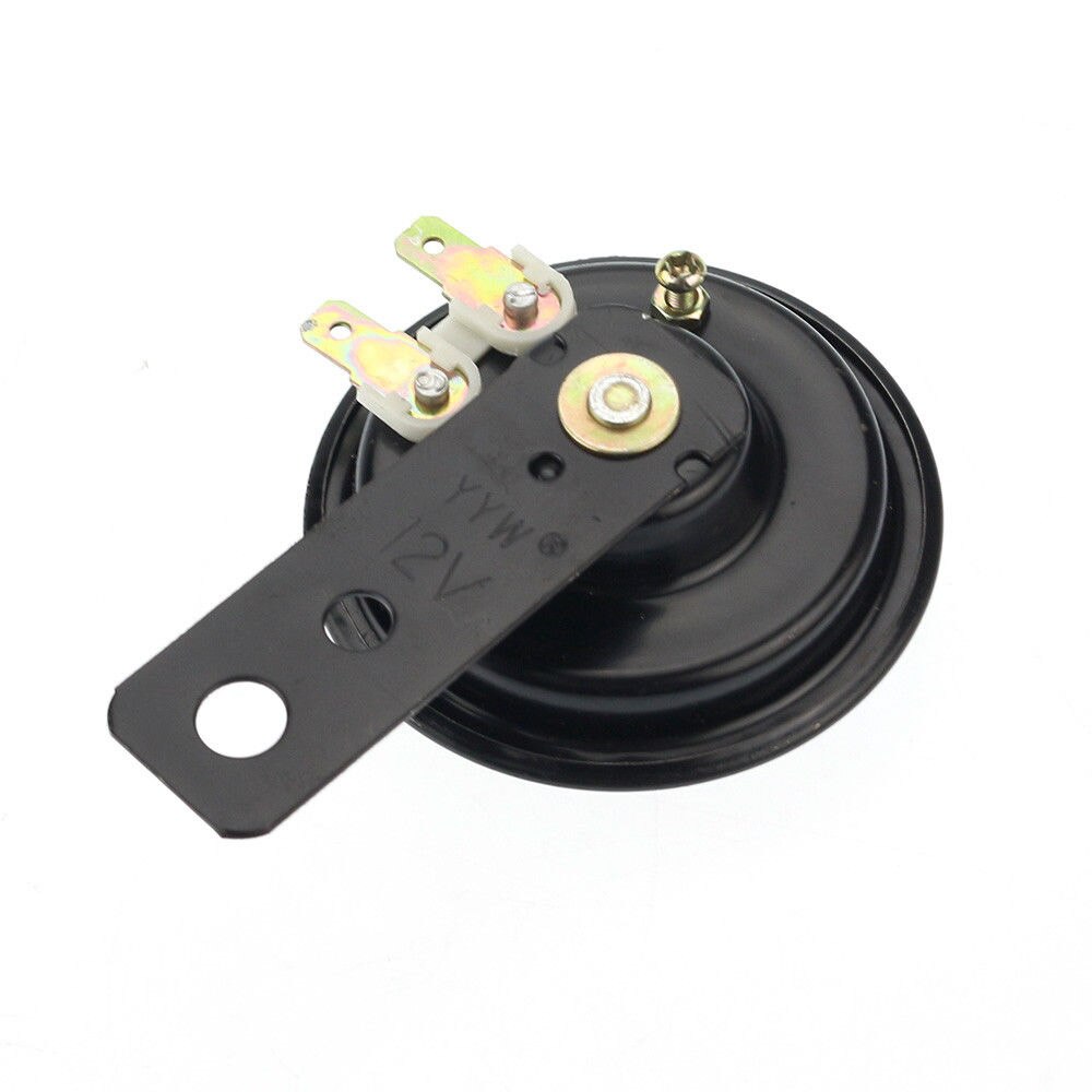 12v Loud Black Replacement Horn with Bracket 12Volt Motorcycle Bike