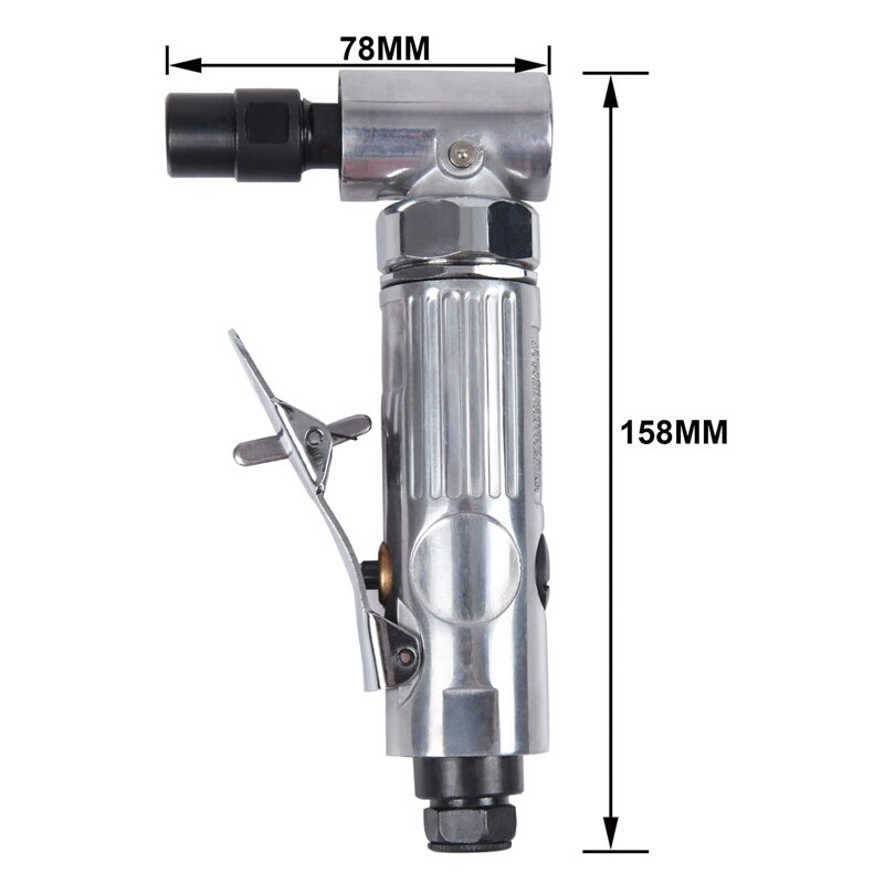 1/4 inch Angle Sander 90 Degree Grinder Mini Air Grinder Tool Great Grinding Gas Polishing Machine Polisher