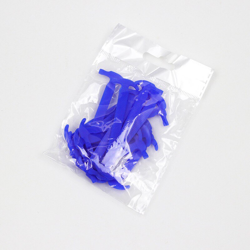 Lacets élastiques en Silicone pour baskets, sans attaches, faciles à mettre et à enlever, pour paresseux, unisexe, 12 pièces/1 ensemble: Bleu