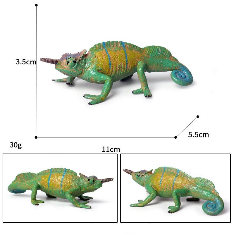 Simulation Animal Model Halloween Decoration Tricky Toy Lizard Cold-Blooded Reptile PVC Animals Action Figures Children's