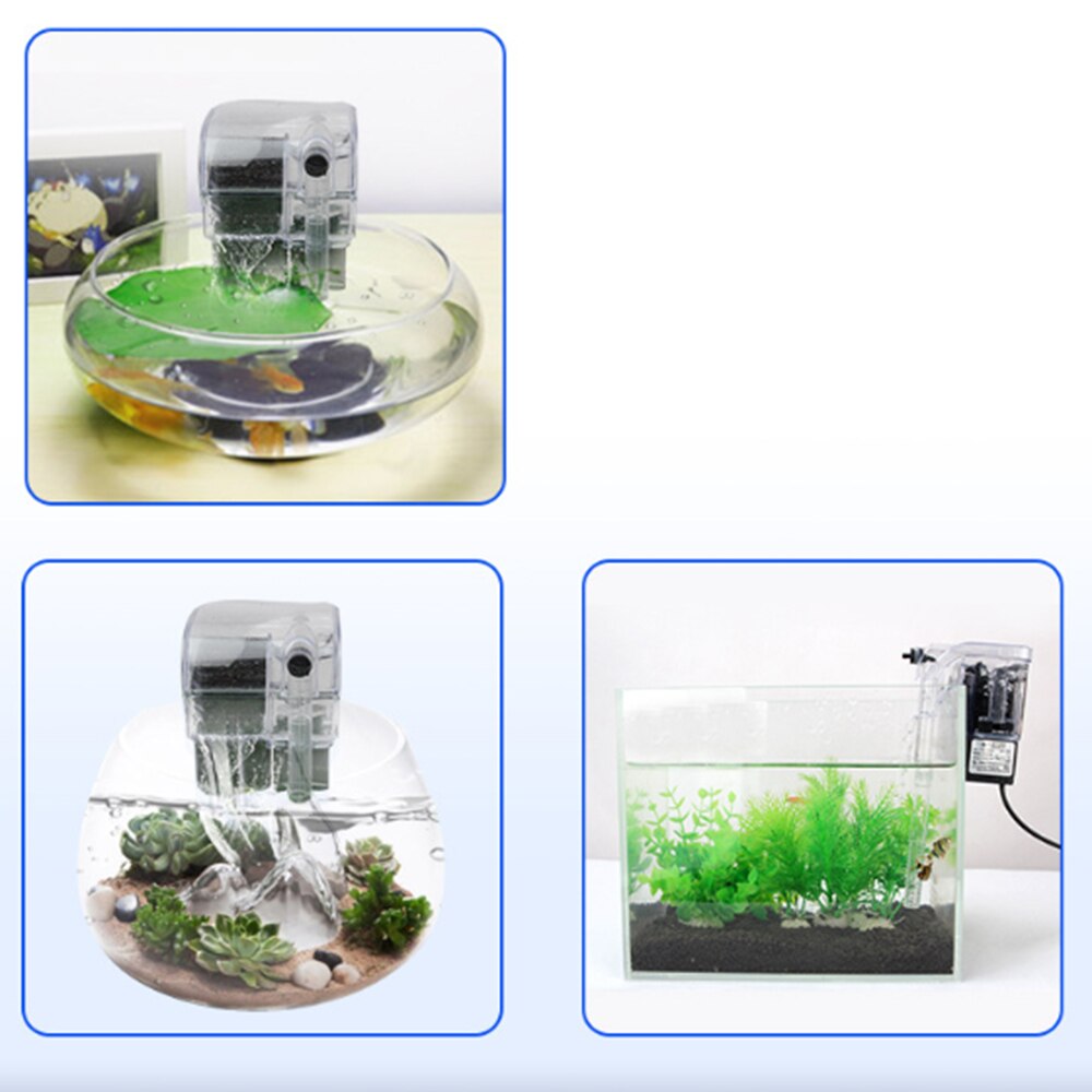 Waterval hangen aan externe zuurstofpomp waterfilter voor aquarium vis tank accessoires