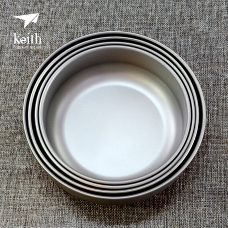 Keith odkryty kemping czystego tytanu miski 300 ml-900 ml miski naczynia zastawa stołowa sztućce Ti5333-Ti5338