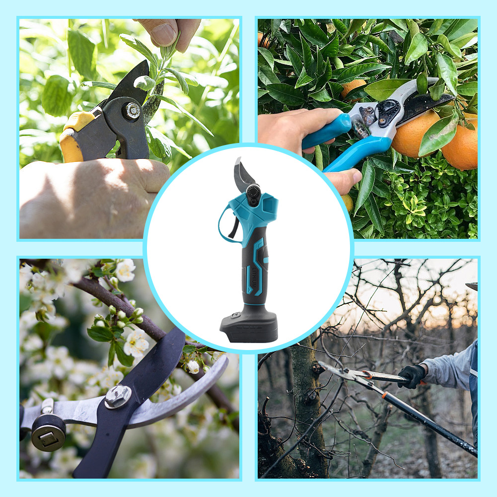 Bürstenlose elektrische Gartenschere, Gartenwerkzeug, wiederaufladbare Gartenschere, kabellose elektrische Obstbaumschere für Makita 21 V Akku