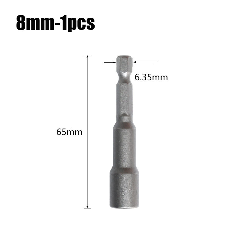 Magnetic Nut Socket Screwdriver Bits 1/4”Hex Shank Key Set Drill Bit Adapter Bolt Drivers Repairing Tool for Power Drills Impact: Dark Red