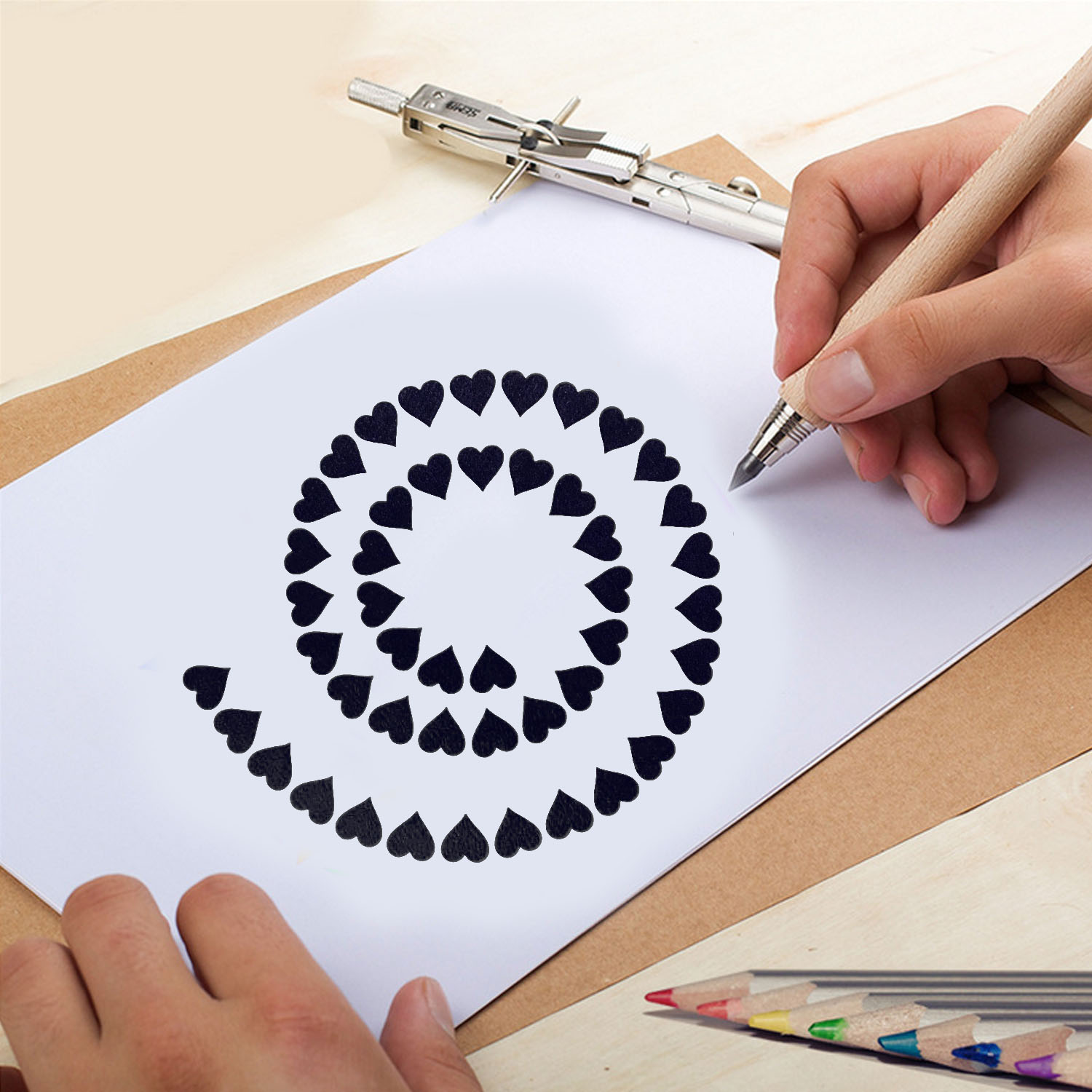 12 stücke Mandala Punktierung Werkzeuge Vorlagen Schablone einstellen für DIY Malerei Zeichnung Ausarbeitung Kunst Handwerk Projekte