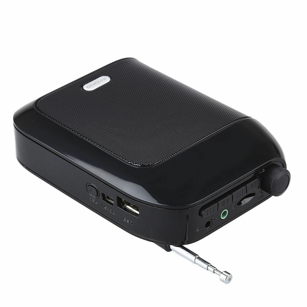 Amplificatore vocale portatile da 15W microfono cablato Radio FM AUX registrazione Audio altoparlante Bluetooth per insegnanti altoparlante per insegnante