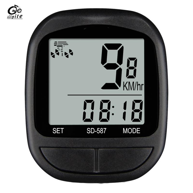 Ordenador para bicicleta, velocímetro y odómetro para ciclismo de montaña, cronómetro impermeable con pantalla LCD, equipo de ciclismo