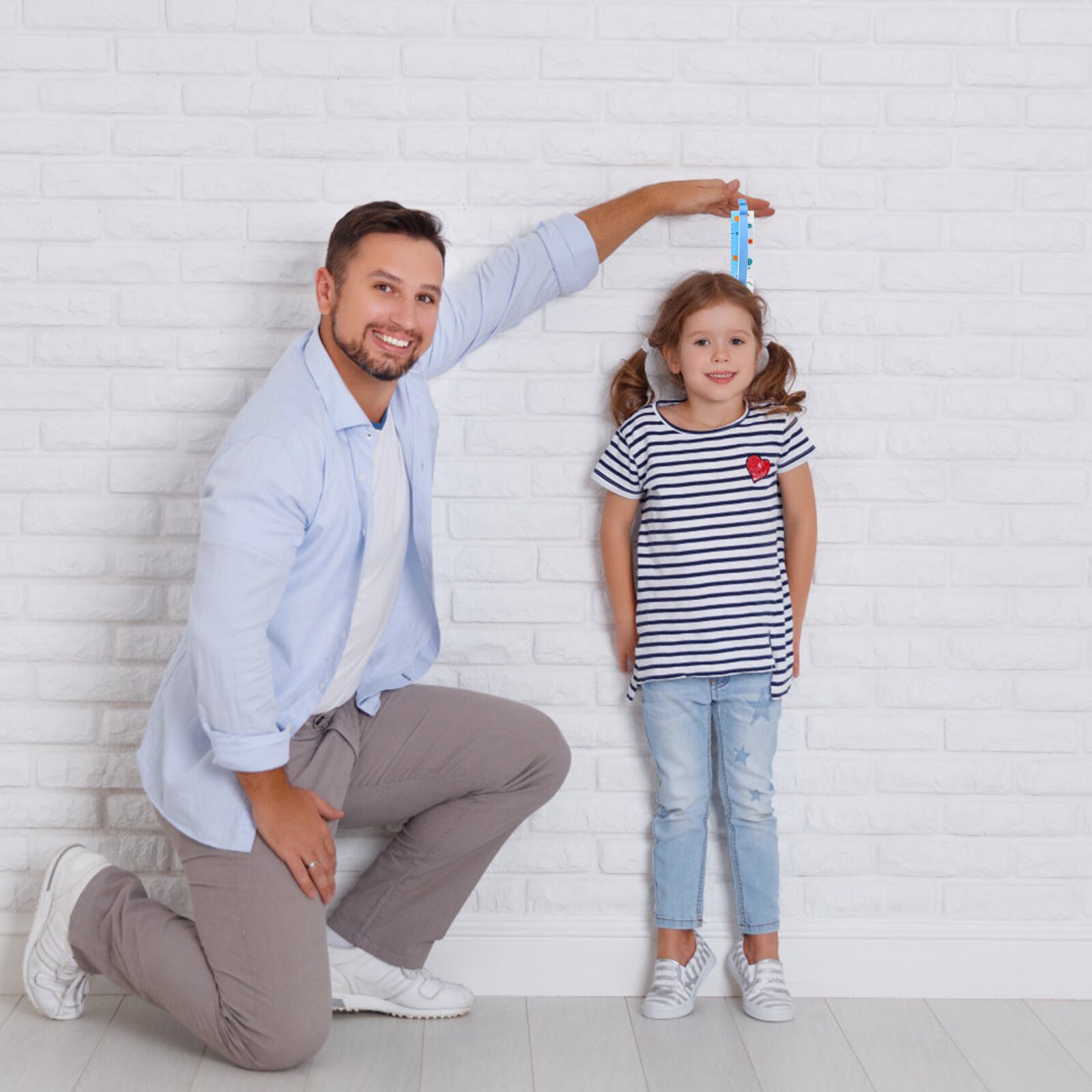 1 Set of Kids Growth Height Chart Kids Height Measuring Sticker Decorative Wall Sticker