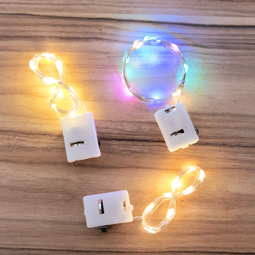 Guirlande lumineuse LED clignotante intelligente, 5 pièces, décoration pour noël, mariage, fête, Restaurant, lumières rapides et lentes, avec 3 piles boutons