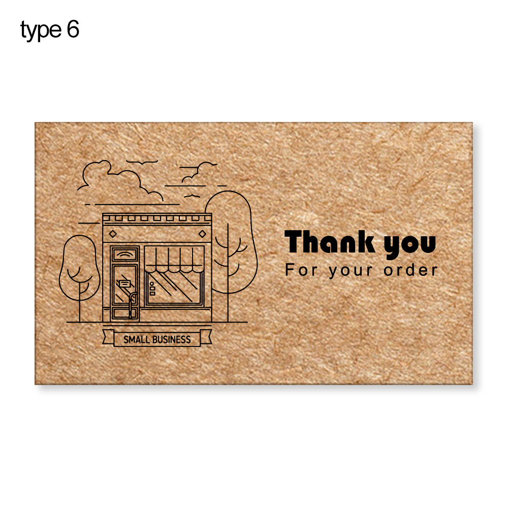 Cartes postales en papier kraft GT "Merci pour votre commande", cartes de voeux, attro, au détail en ligne, appréciation express, 30 pièces