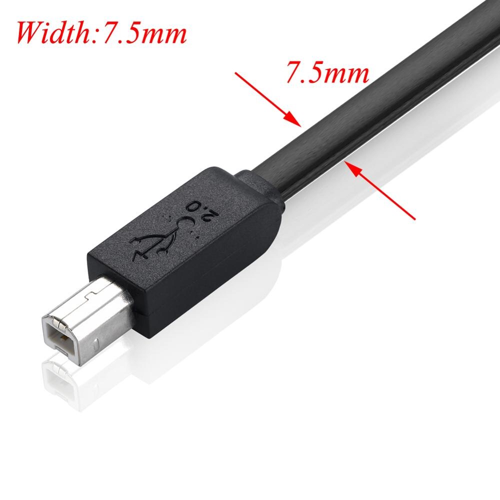 lballist Flat USB 2.0 Printer Cable Type A Male to... – Grandado