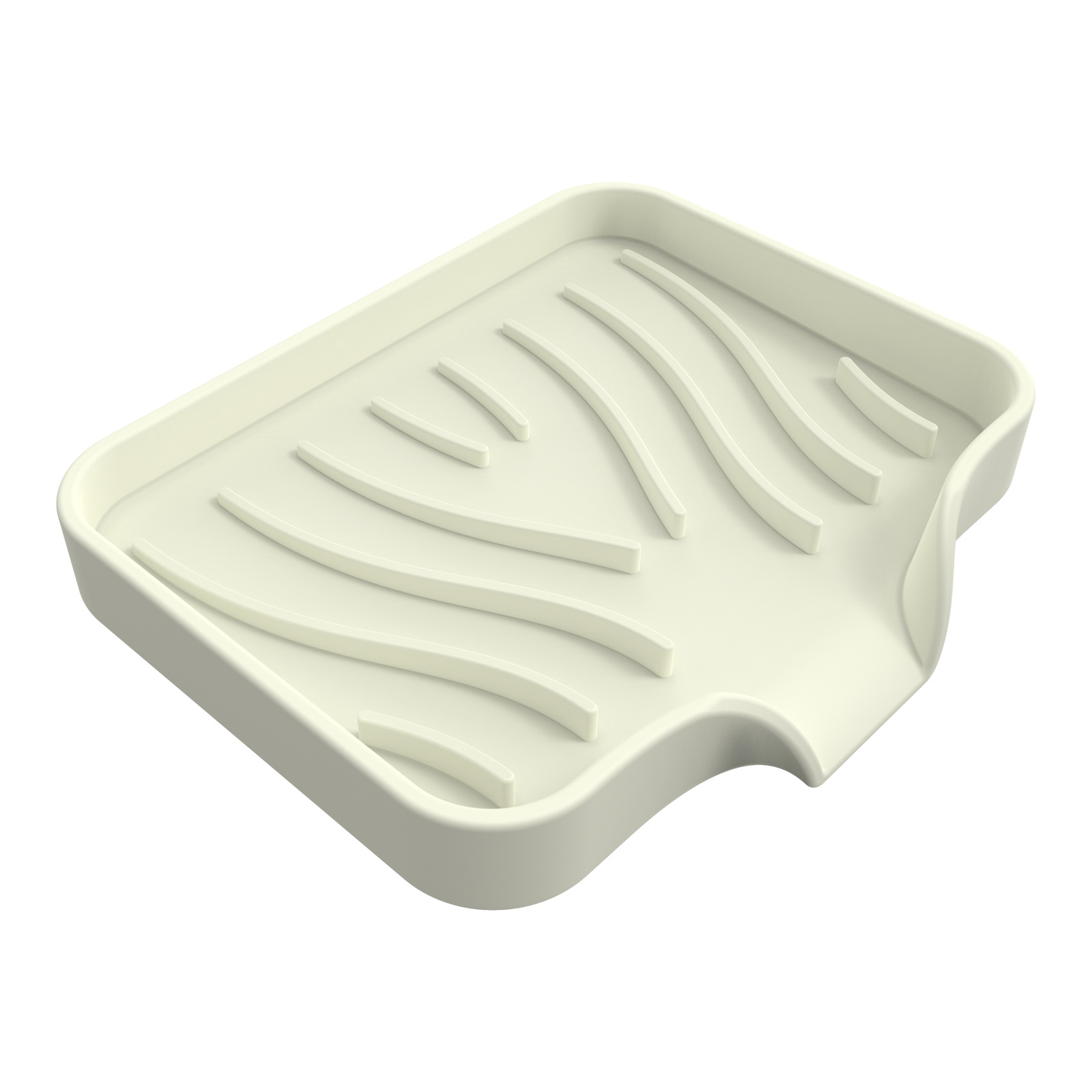 Sink Silicone Tray With drain Soap Sponge Storage Holder Countertop Sink Scrubber Brush Soap Storage Rack Kitchen Organizer: army green
