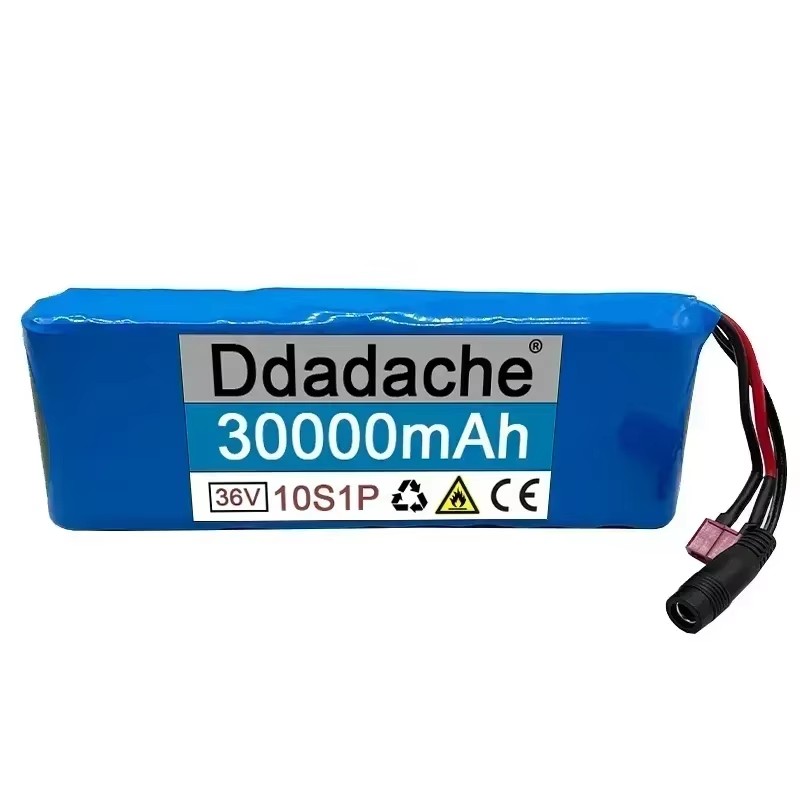 36V battery 100% genuine 36V 30000mAh 10S1P 18650 lithium-ion rechargeable battery pack 20A with BMS scooter and bicycle