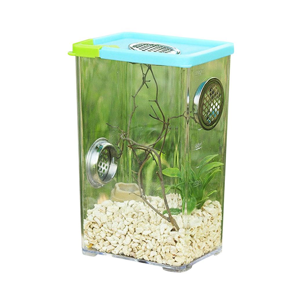 Reptiel Fokkerij Box Clear Acryl Reptiel Terrarium Voerbox Voor Spin Schorpioen: 10.5X8X17
