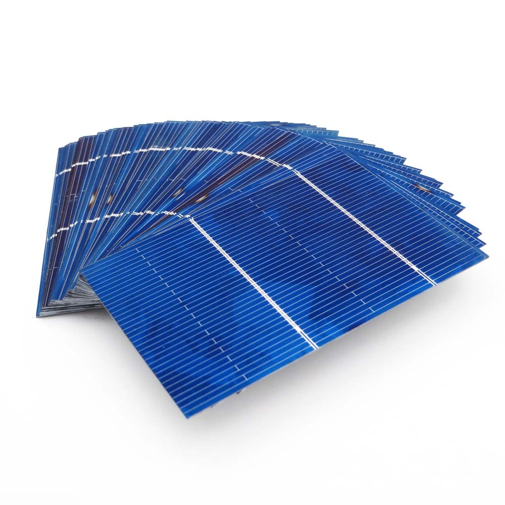 50 Pcs 78x52mm Zonnepaneel DIY Zonnecellen Polykristallijne Fotovoltaïsche Module DIY Solar Battery Charger Painel Solar 0.66 Watt