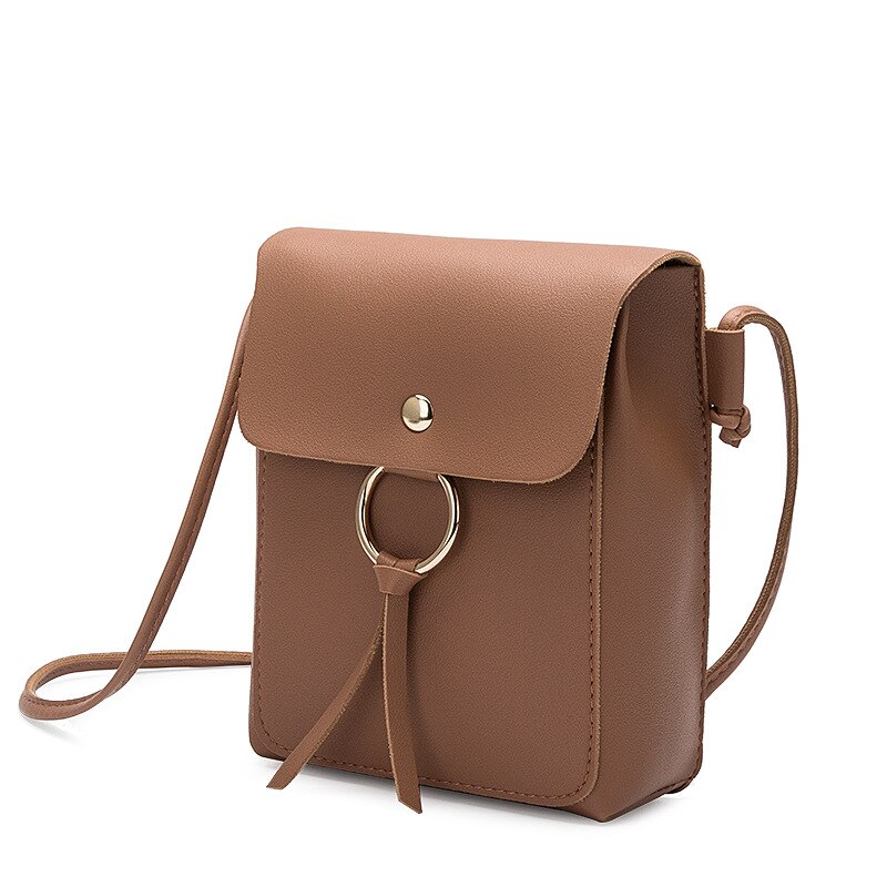 Kleine lederen schoudertas voor vrouwen mode vrouwelijke telefoon purse mini crossbody messenger bags pouch voor dames meisjes