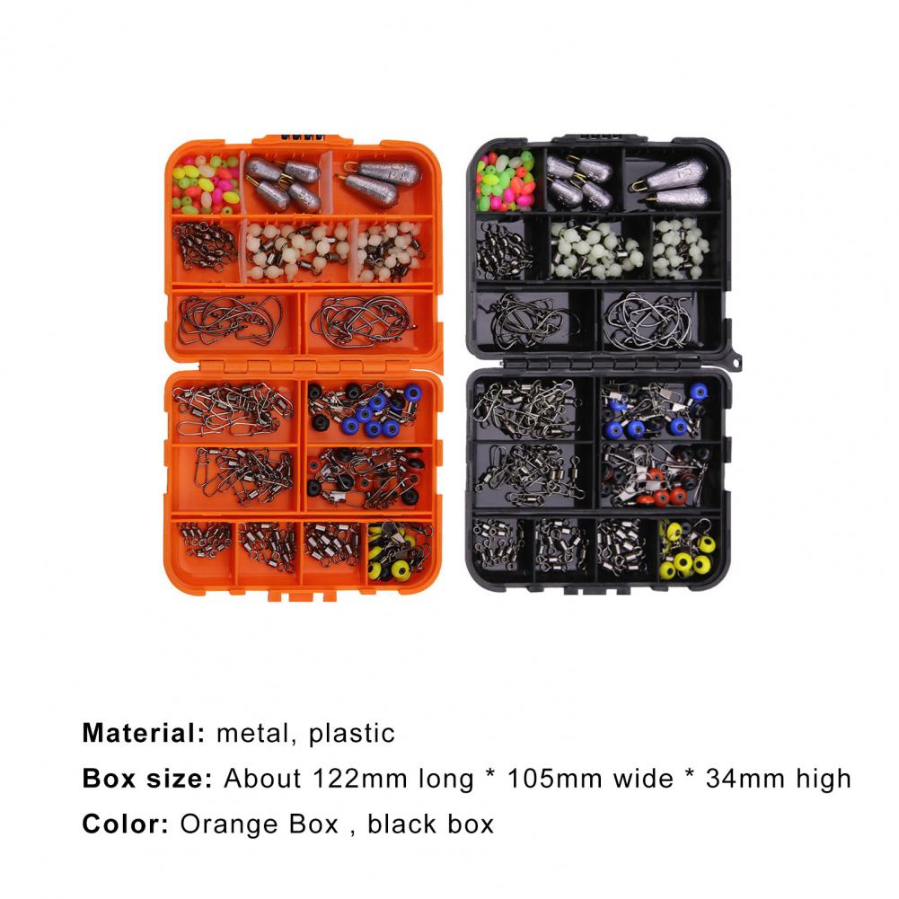 Kit de aparejos de pesca, accesorios de pesca resistentes al óxido, gran capacidad, multifunción, mano de obra fina, para entusiastas de la pesca