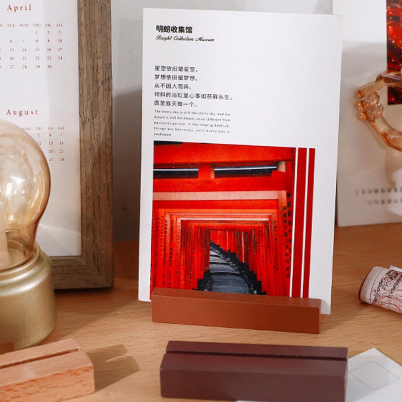 Kolorowe drewniane notatki uchwyt stojak na zdjęcia długie drewniane stojaki idealne robić wyświetlania LOMO zdjęcia kartki pocztowe małe obrazy olejne