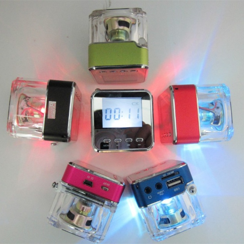 NIZHI Mini Tragbare Musik Lautsprecher LED-anzeige Stereo Klang Kasten TT-028 Digital FM Radio FM Radio SD/TF USB disk MP3 Spieler