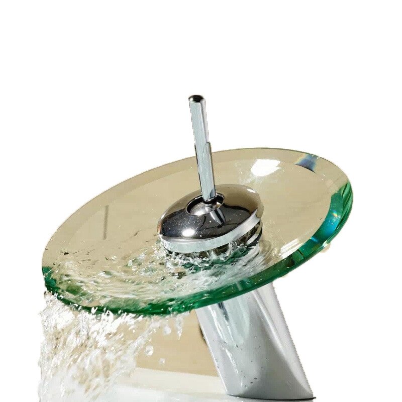 Bathroom Faucet Glass Waterfall Faucet Bathroom Ca... – Grandado