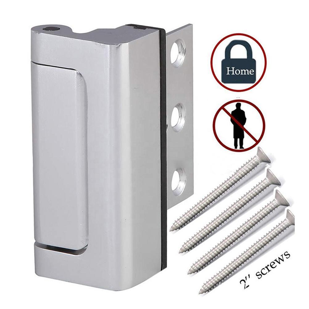 Aluminum Alloy Hinge Defender Security Door Reinforcement Lock Kitchen Cupboard Door Hinge Repair Kit Cabinet Side Mount Plates