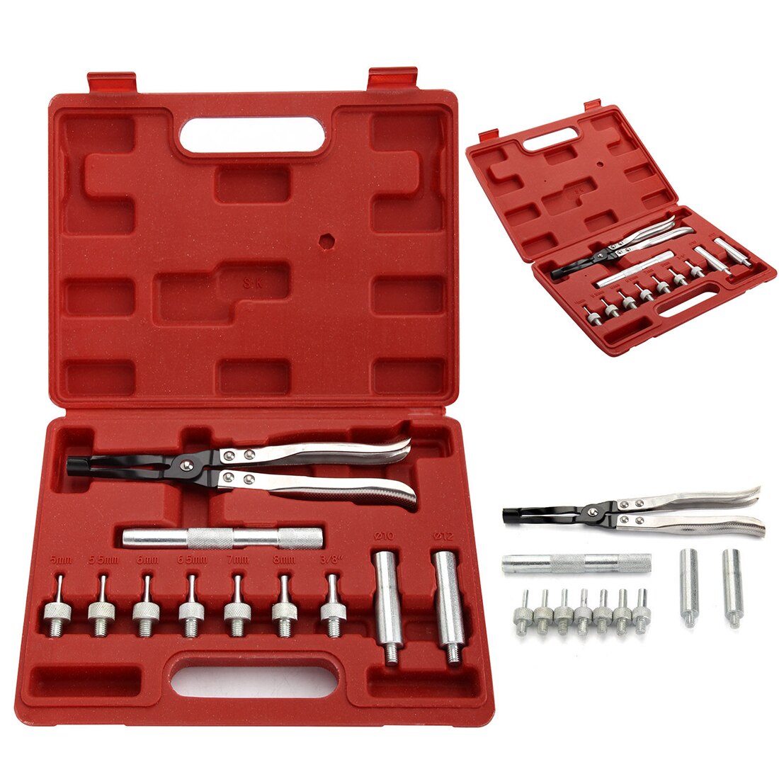 Valve Stem Seal Removal & Installer Kit Set Tool Remover Pliers & Seal Adapters
