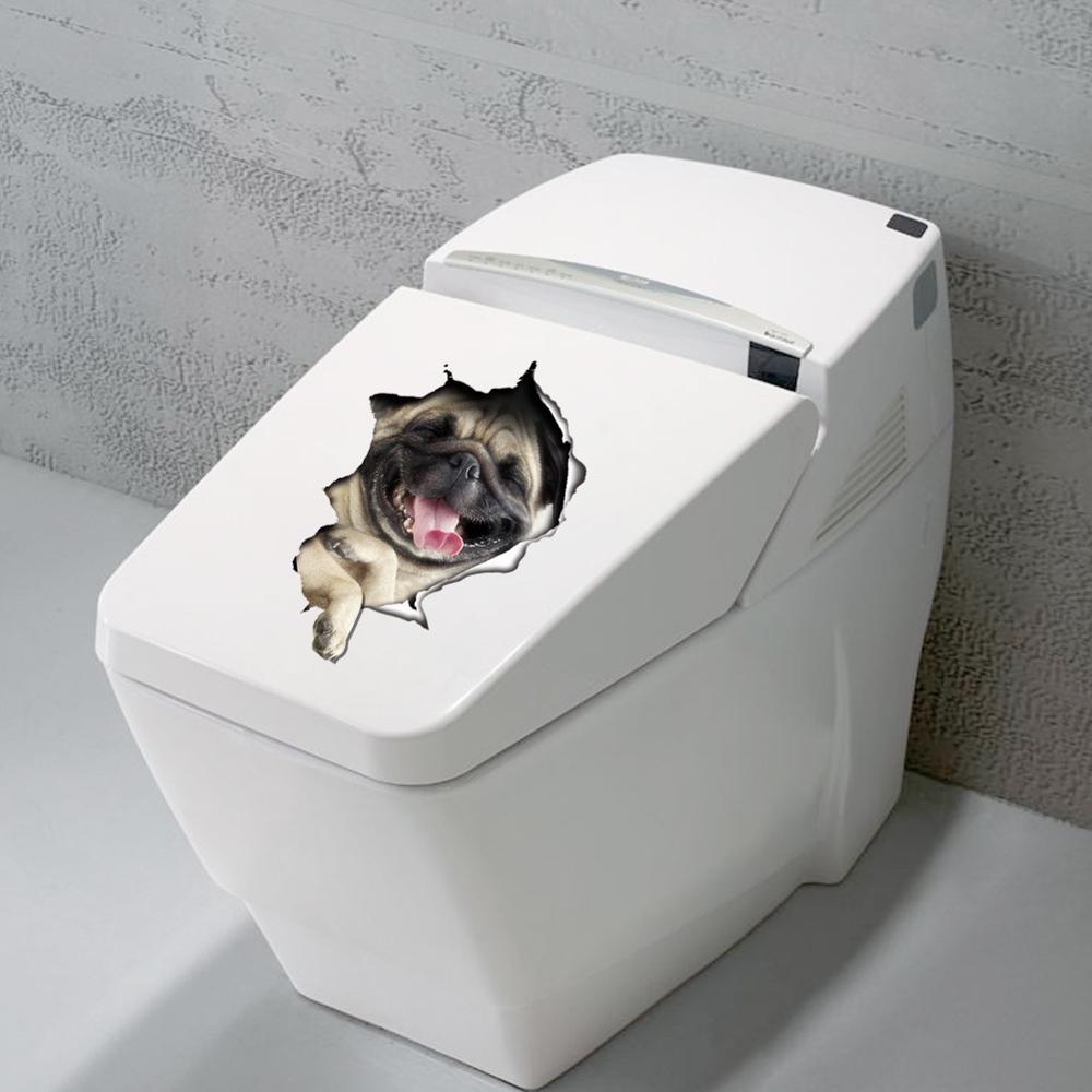 Kat Levendige 3D Vernield Schakelaar Muursticker Badkamer Wc Kicthen Decoratieve Decals Grappige Dieren Decor Poster Pvc Muurschilderingen