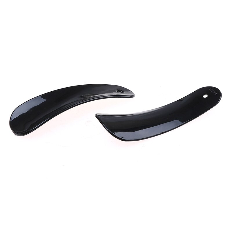 2Pcs/Lot Plastic Pro Shoe Horn Lifter Flexible Sturdy Slip Shoe Horns Spoon Shape Shoehorn Shoe Accessories Black