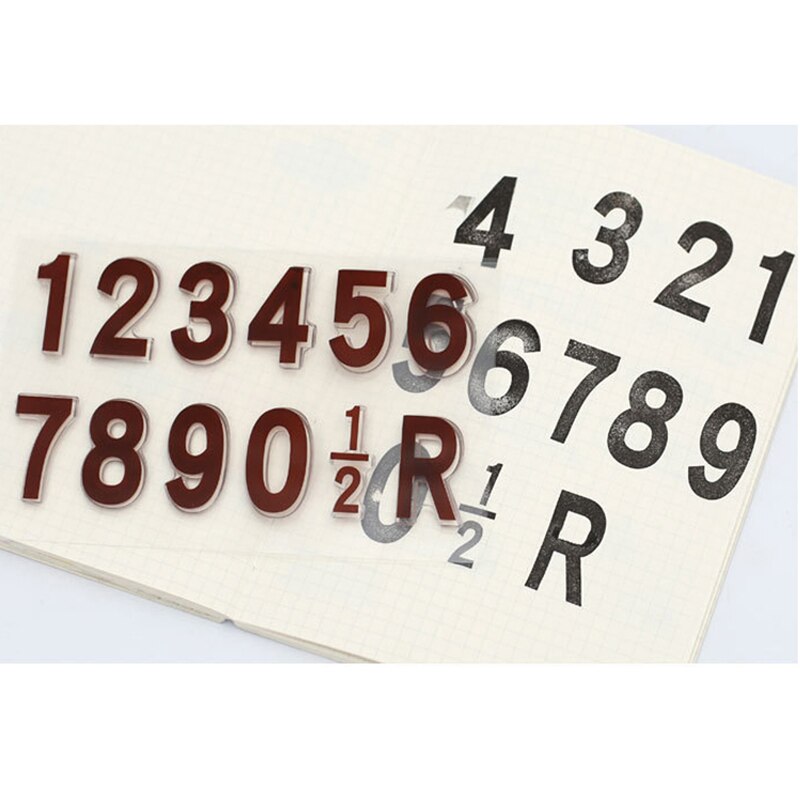 Clear Rubber Stamps Number Transparent Silicone Se... – Grandado
