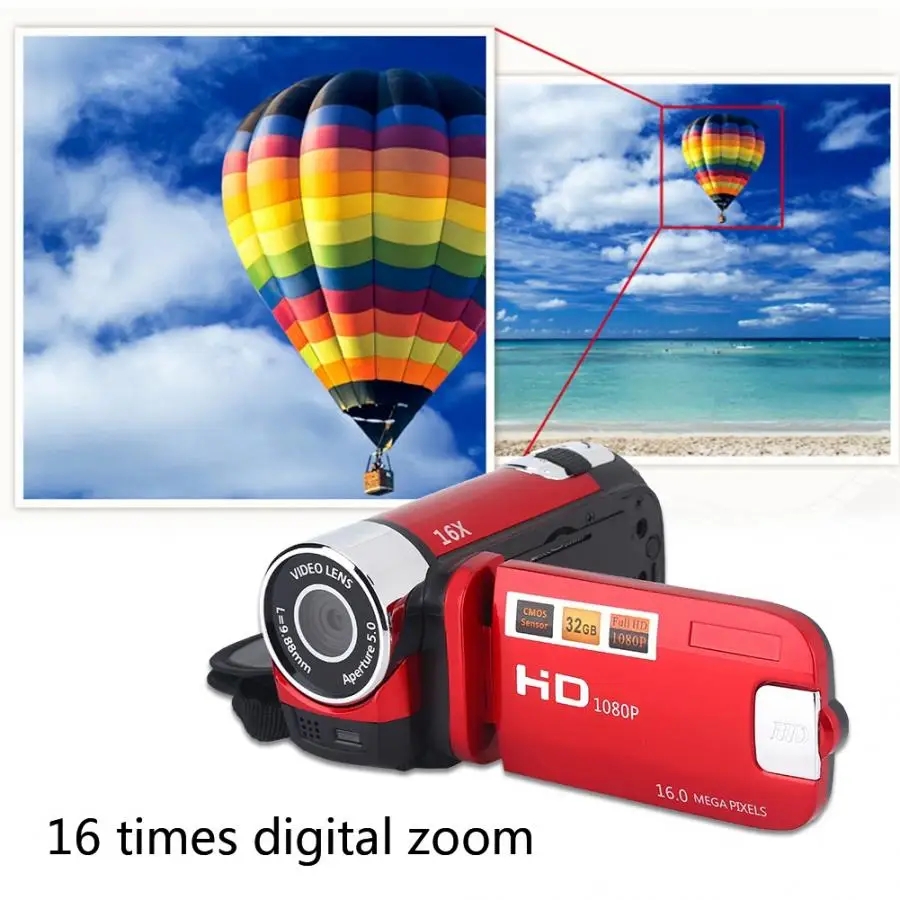 Mini Children's Digital Camera 270 Degree Rotation Screen HD 2MP Kids Birthday Christmas Portable Photo Video Camcorder