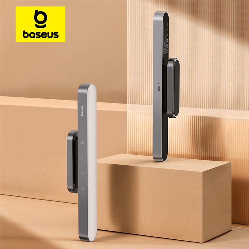 Baseus Bureaulamp Magnetische hangende tafellamp Oplaadbare LED Traploos dimmen Bureaulamp Lezen Studie Werk Oogbescherming Licht