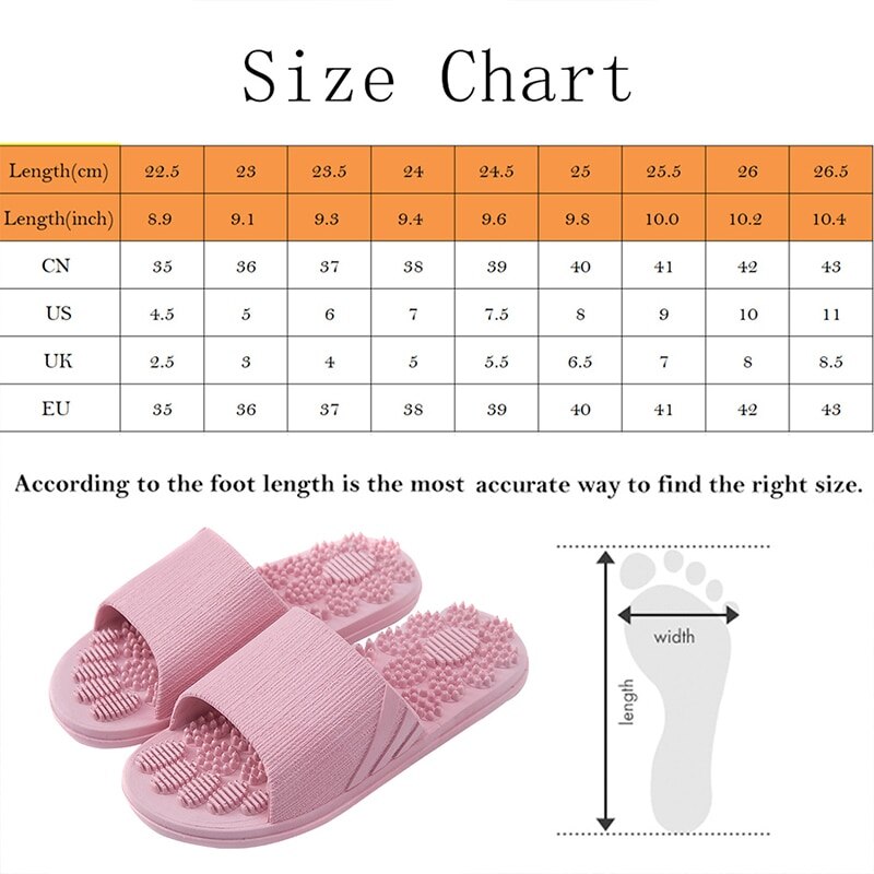 Sommartofflor inomhus halkfria massageskor unisex solid mjuk botten par tofflor hem sandaler män massagepunkt