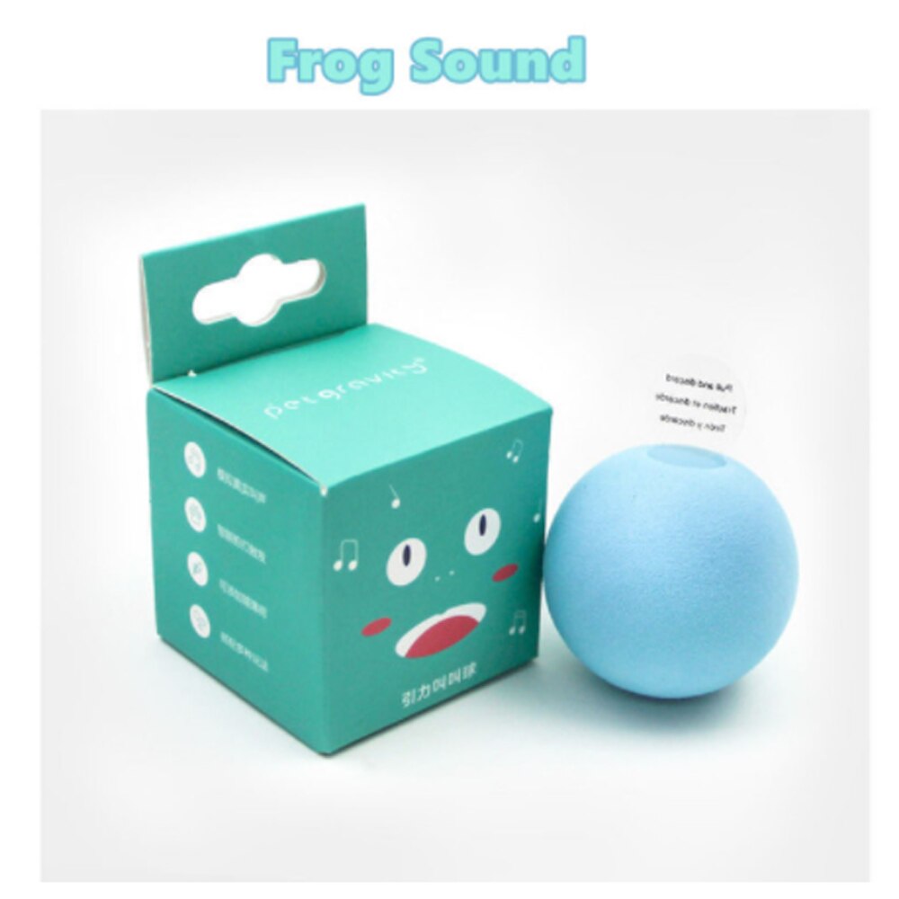 Balle d'apprentissage intelligente pour chat, jouet interactif, herbe-aux-chats, chaton: EVA-Blue