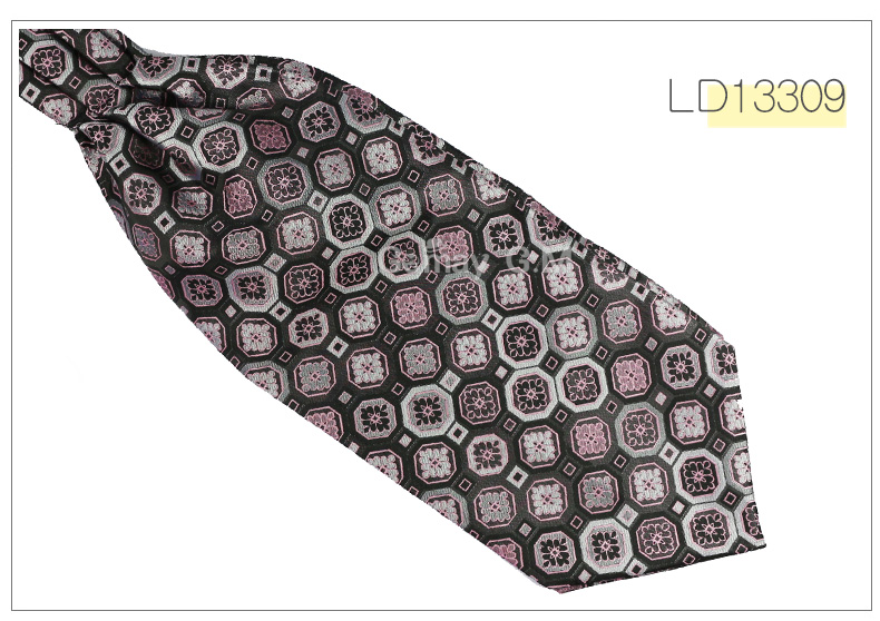 Ascot Cravate Cravate De Luxe Mens points Cou Cravate Cravate pour les Hommes De Mariage Cravates: LD13309