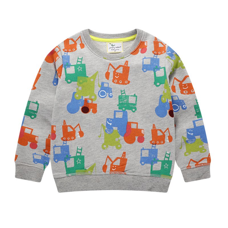 Meninos sweatshirts carro dos desenhos animados meninos camisolas para crianças pequenas hoodies roupas outono crianças camisas de manga longa algodão: 3060 / 24 m