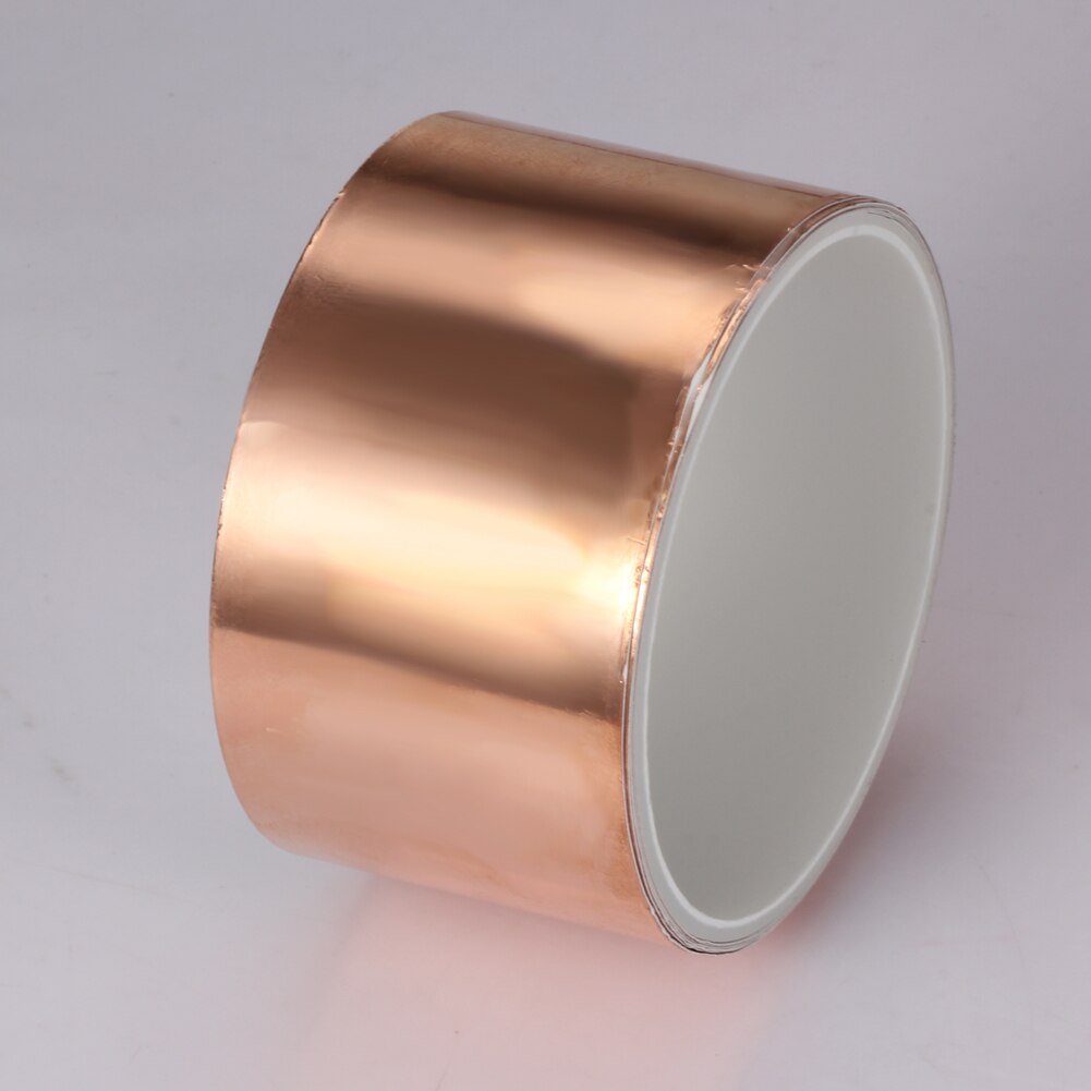 1pc guitar kobber folie tape emi afskærmning barriere ledende snegle snegle ark el guitar tilbehør 5 x 200cm