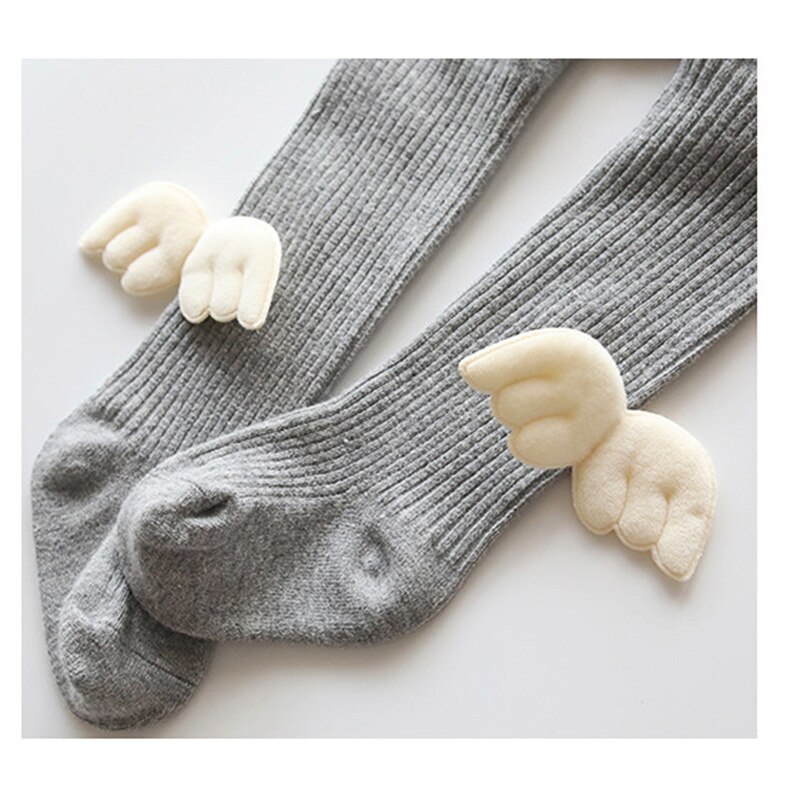 GZhilovingL Autumn Winter Infant Baby girls Cotton Angel Lovely Wing Pantyhose Warm Child Kids Ribbed Legging Knitted Stockings