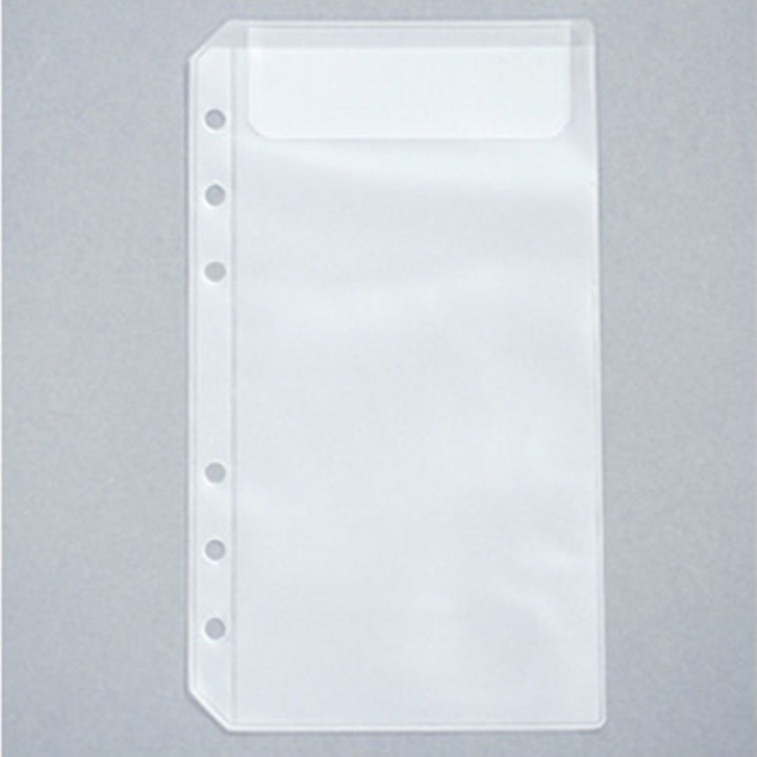 A5 A6 Pvc Notebook Pouch Tassen 6 Gaten Losse Blad Binnenzak Voor Bindmiddel Planner Dagboek Ticket Opslag Card Organizer: A6 one pocket