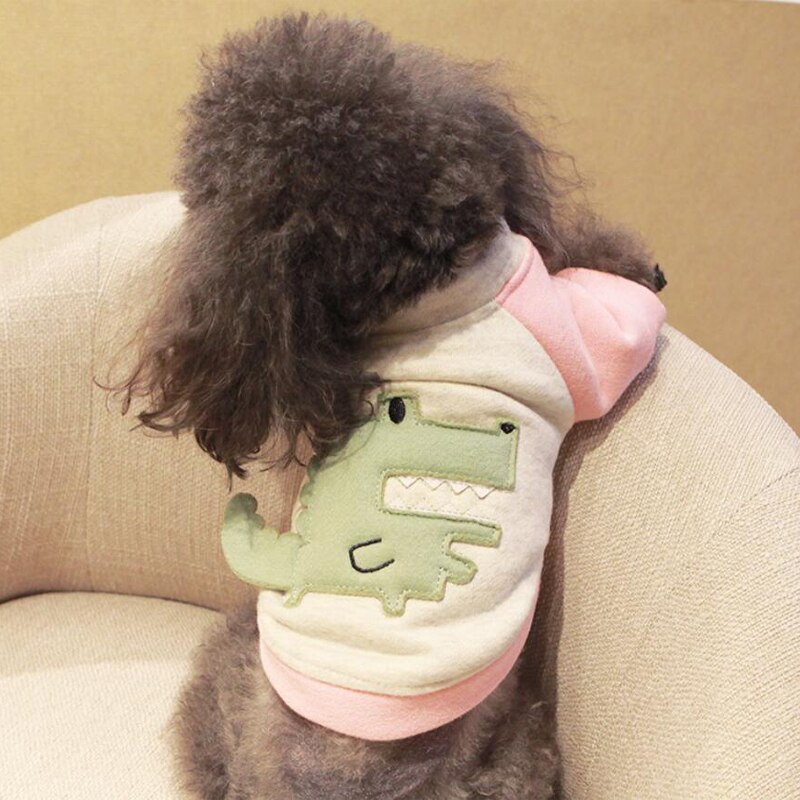 Huisdier Kleren Hond Hoodies Dinosaurus Hond Jas Hoodies Leisure Hond Sweatshirts Voor Kleine Kat Honden Franse Bulldog Kleding Yorkie