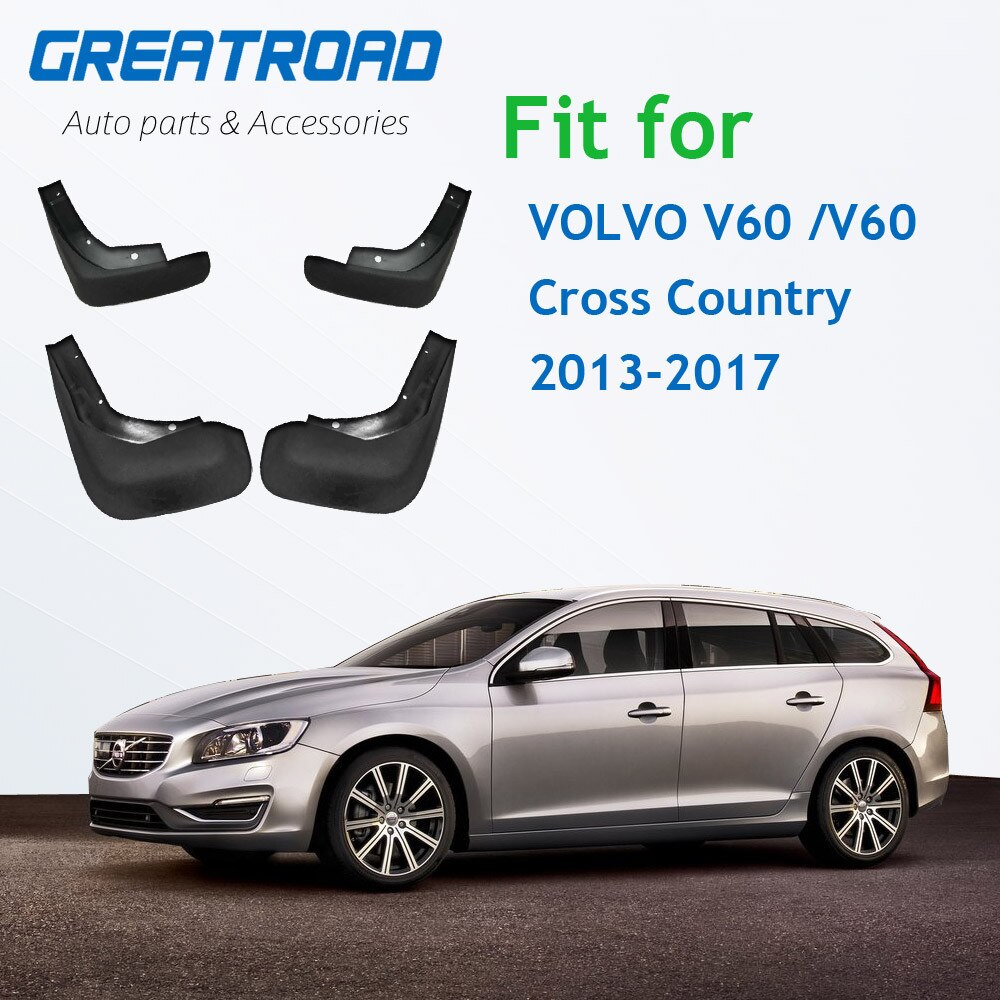 Car Mud Flaps For Volvo C30 S40 S60 S80 XC40 XC60 XC90 V40 V60 Mudflaps Splash Guards Mud Flap Mudguards Fender Styling: v60 13-17