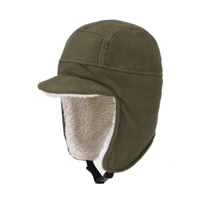 Gorro polar forrado de Sherpa para hombre y mujer, gorro de esquí cálido con solapas grandes, a prueba de viento, para montañismo, novedad de: 3