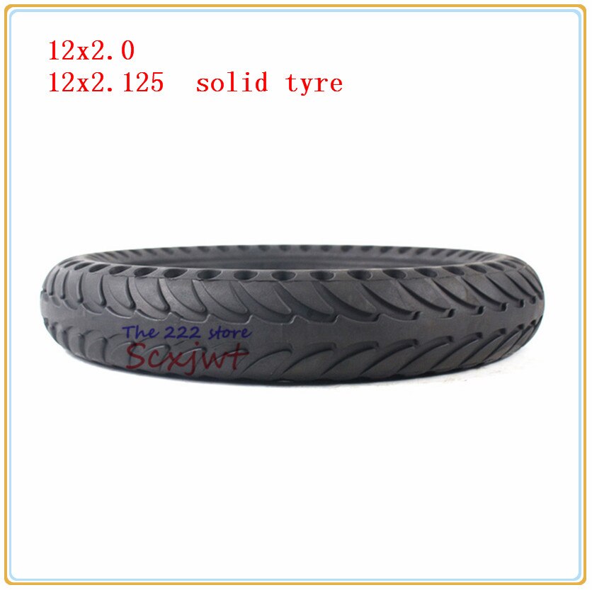 12X2.0 Solid Tyre 12X2.125 Fiets Opvouwbare Elektrische Scooter Wiel Band 12 Inch Non-Opblaasbare Band past Veel Gas Scooter E-Bike