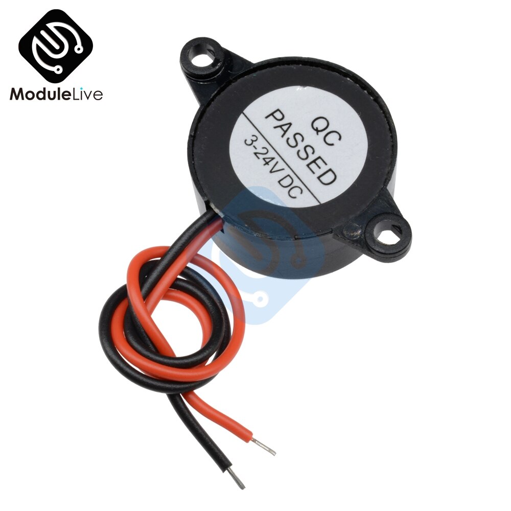 5 Stks/partij SFM-20B Dc 3V-24V 12V Duurzaam Piezo Elektronische Continue Zoemer Alarm 95DB Continu Geluid pieper Voor Arduino Auto Van