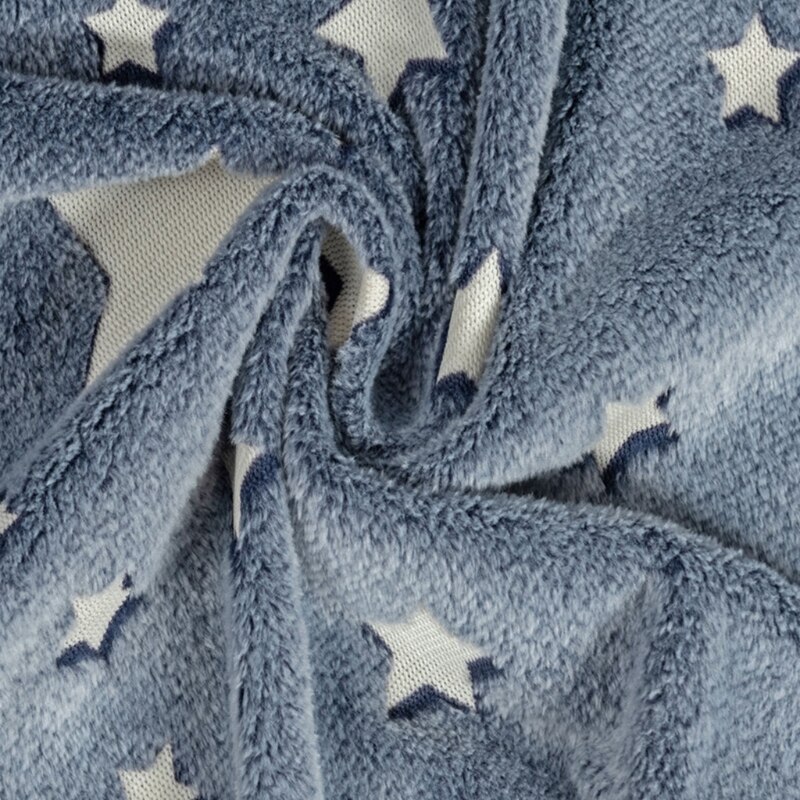 Glow in The Dark Throw Blanket, Plush Soft, Glow Throw Blanket Double -Sided Flannel Fleece Sherpa, Fun for Kids