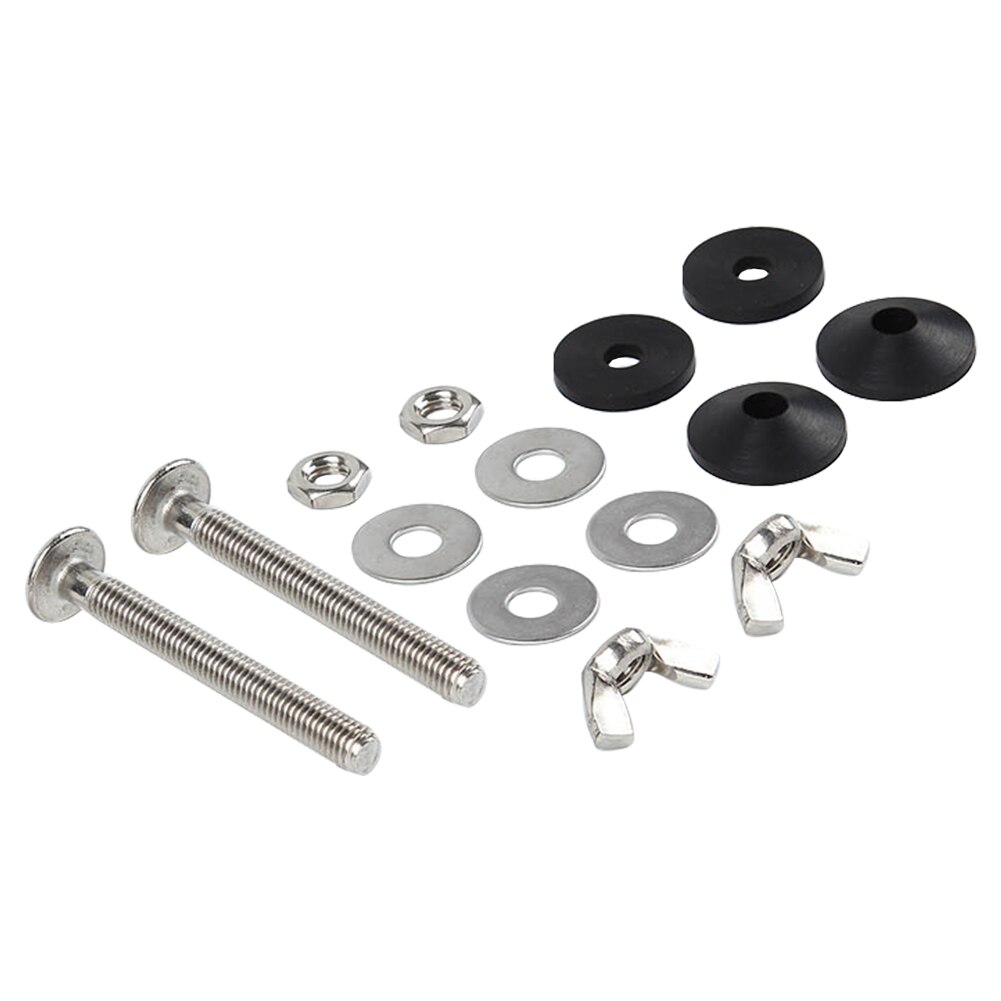 2pcs Bolt Through Kit Bathroom Fixed Stainless Steel Home Universal Cistern To WC Pan Accessories Durable Closestool Spare