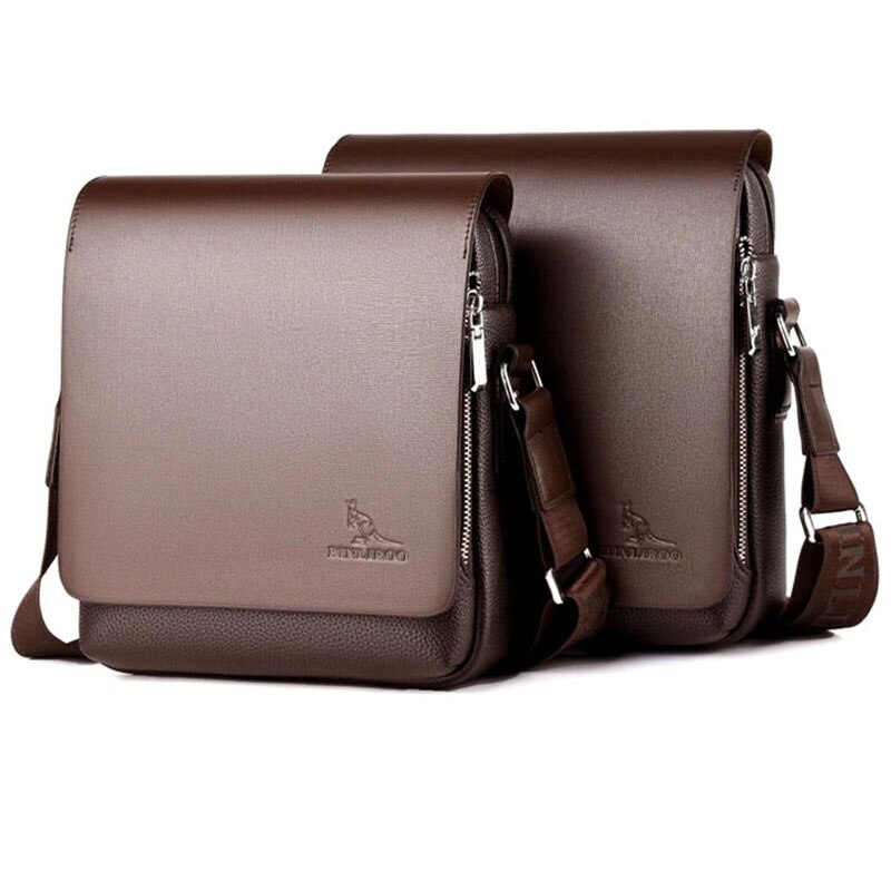 Mannen Crossbody Schoudertassen Pu Lederen Aktetas Voor Mannen Business Man Messenger Bag