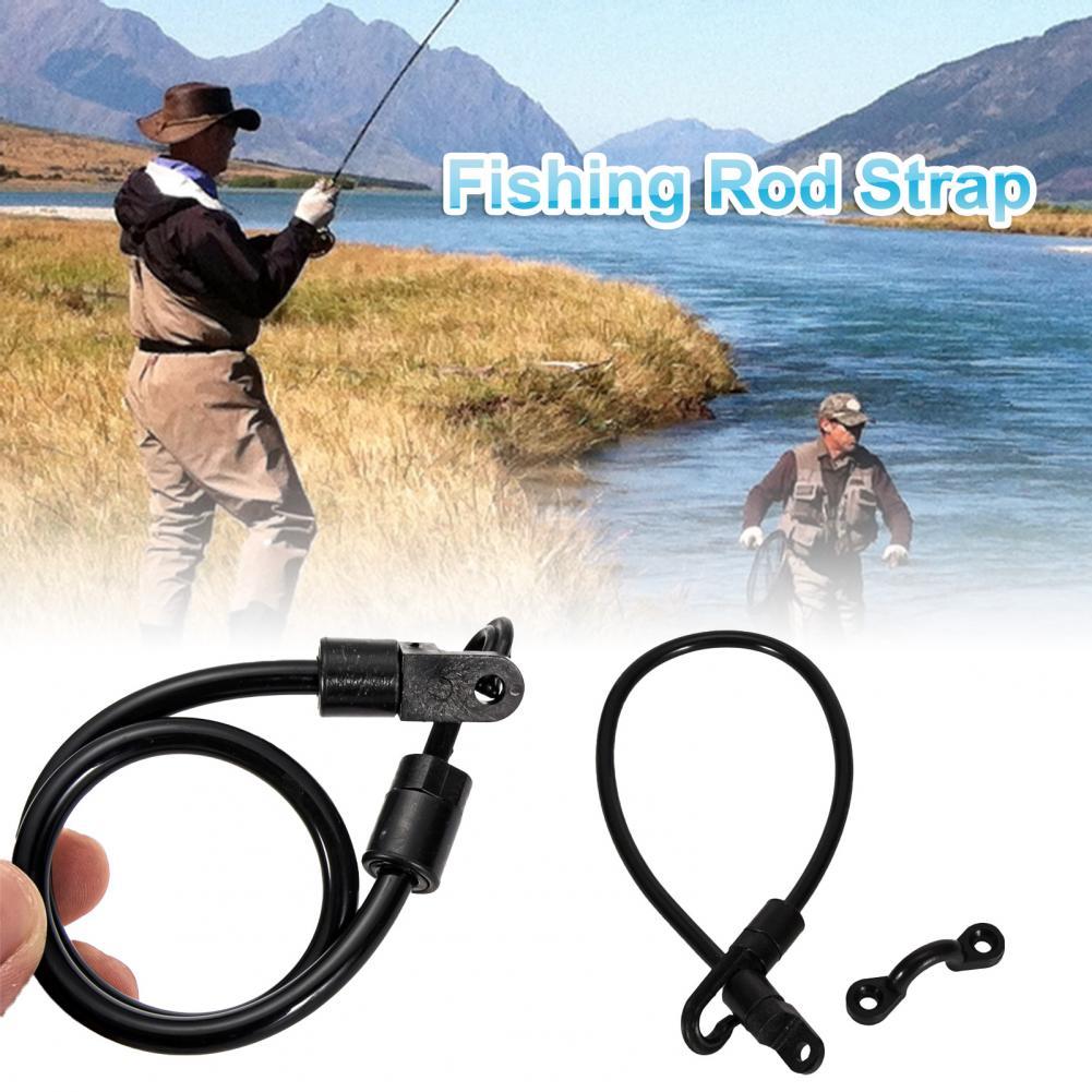 Haodream Lot De 5 Sangles Élastiques Pour Canne à Pêche - Attaches Outils Extérieur - Réglables